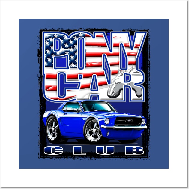 Pony Car Club Wall Art by Digitanim8tor